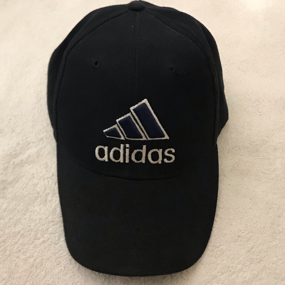 Adidas Adjustable OSFA Black Cotton Sport Cap